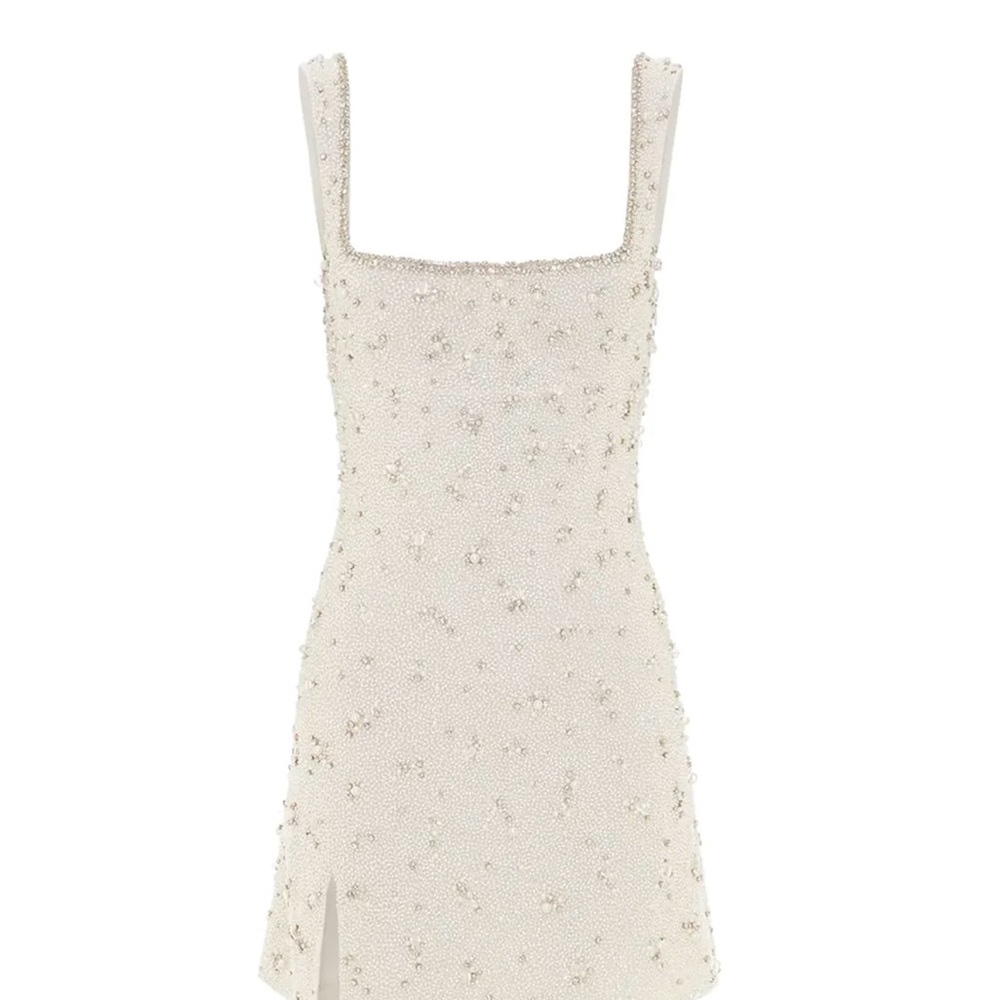 $1650 *AVAILABLE JULY* Clio Peppiatt Bridal Crystal Mini Dress Size: Medium